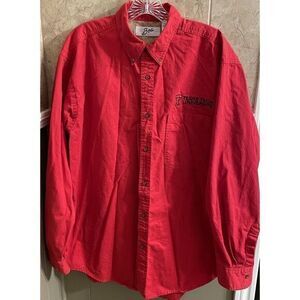 Boa Design Texas Tech University Red Button Down Shirt Men's Size Large